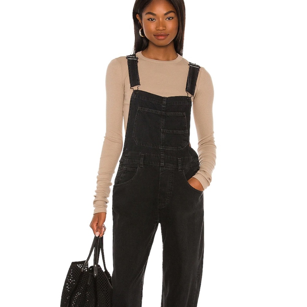 Free People Overalls: Black - XL